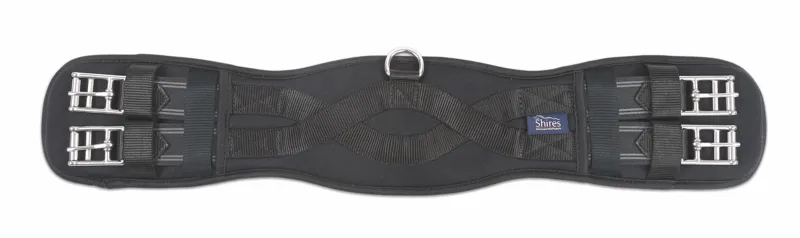 Shires Memory Foam Dressage Girth Black